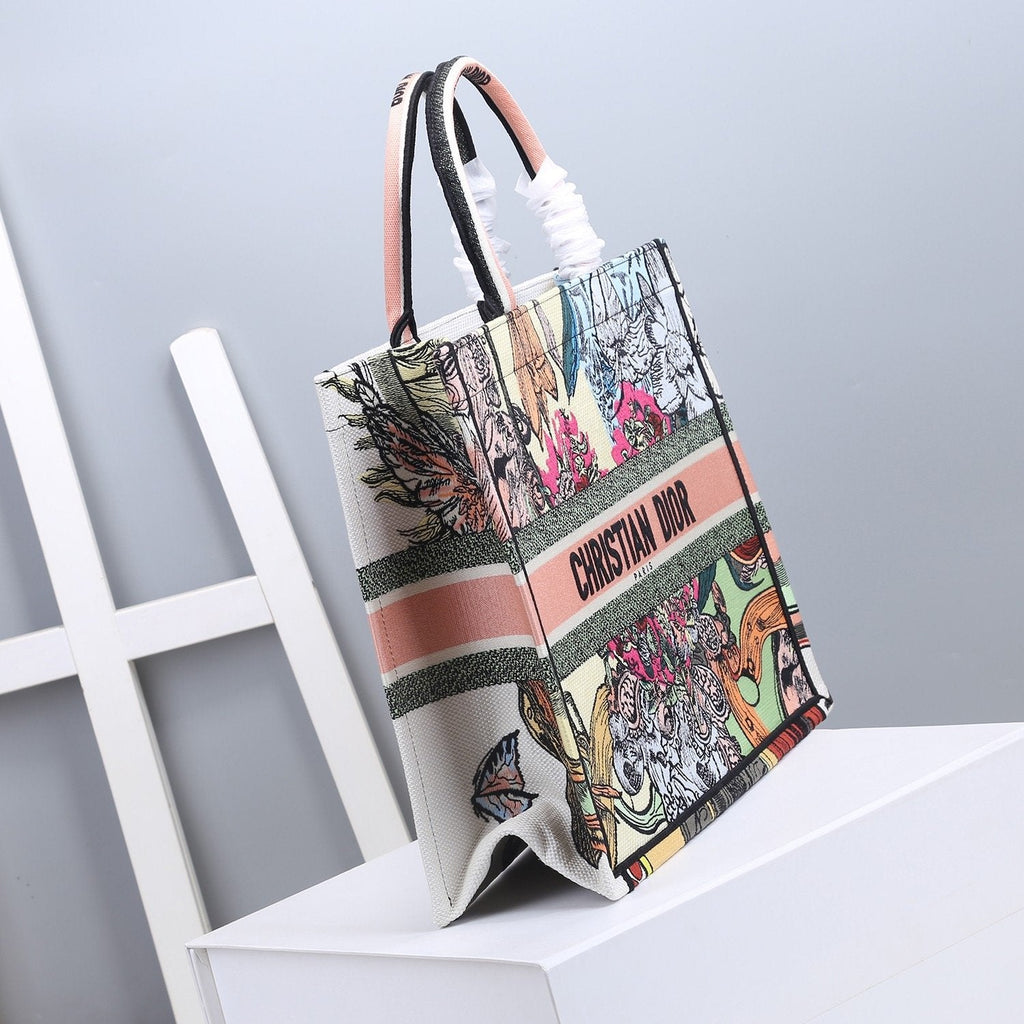 GLAMI Large Book Tote Multicolor, For Women, WomenÃ¢â‚¬â„¢s Handbags 16.5in/42cm CD