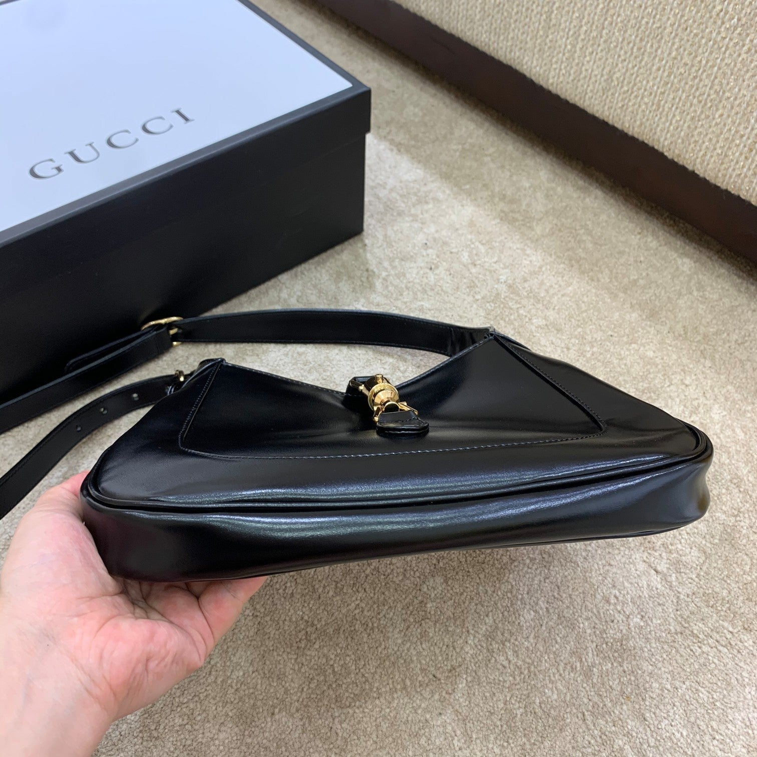 Glami Jackie 1961 Small Shoulder Bag Black For Women 10.8in/27.4cm Glami Ã¢â‚¬Å½636709 10O0G 1000