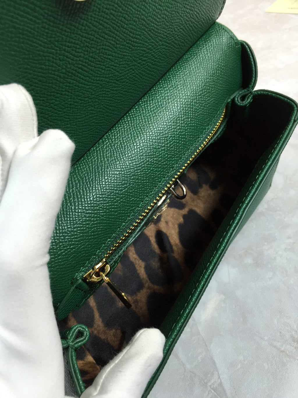 GLAMI MeGLAMIum Sicily Handbag In Dauphine Green For Women 10.2in/26cm GLAMI GLAMI4347A100187399