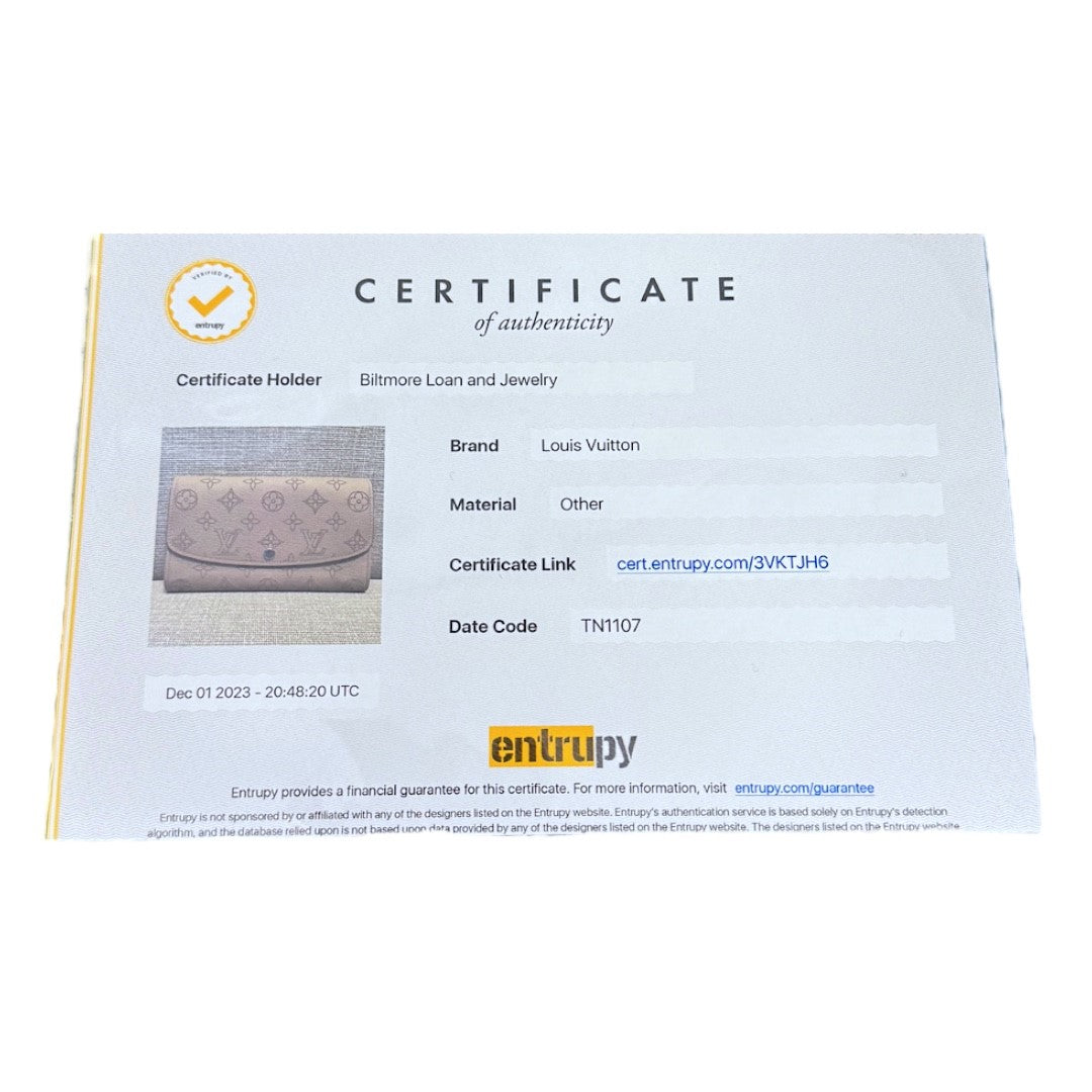 Louis Vuitton Monogram Mahina Iris Wallet