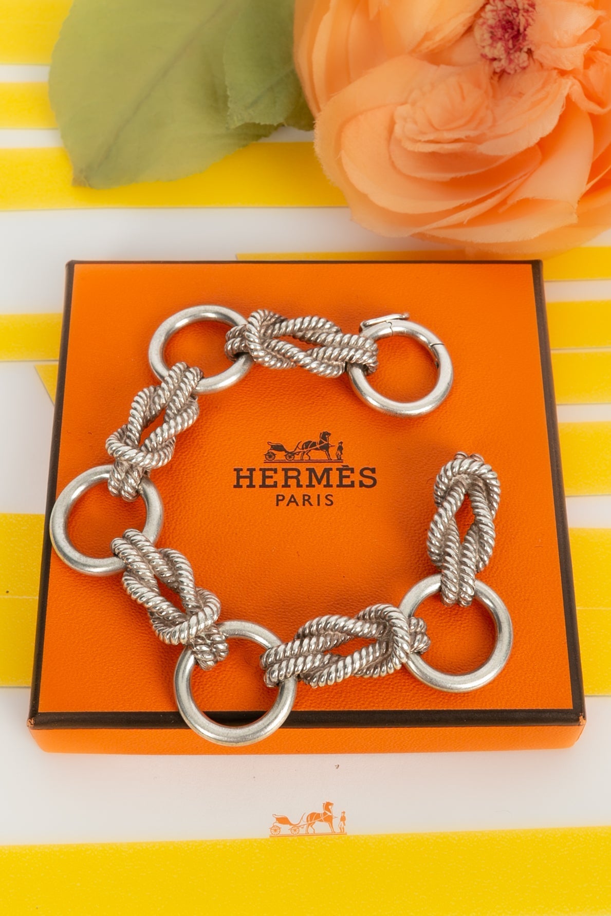 Bracelet cordage noeud marin HermÃƒÆ’Ã‚Â¨s
