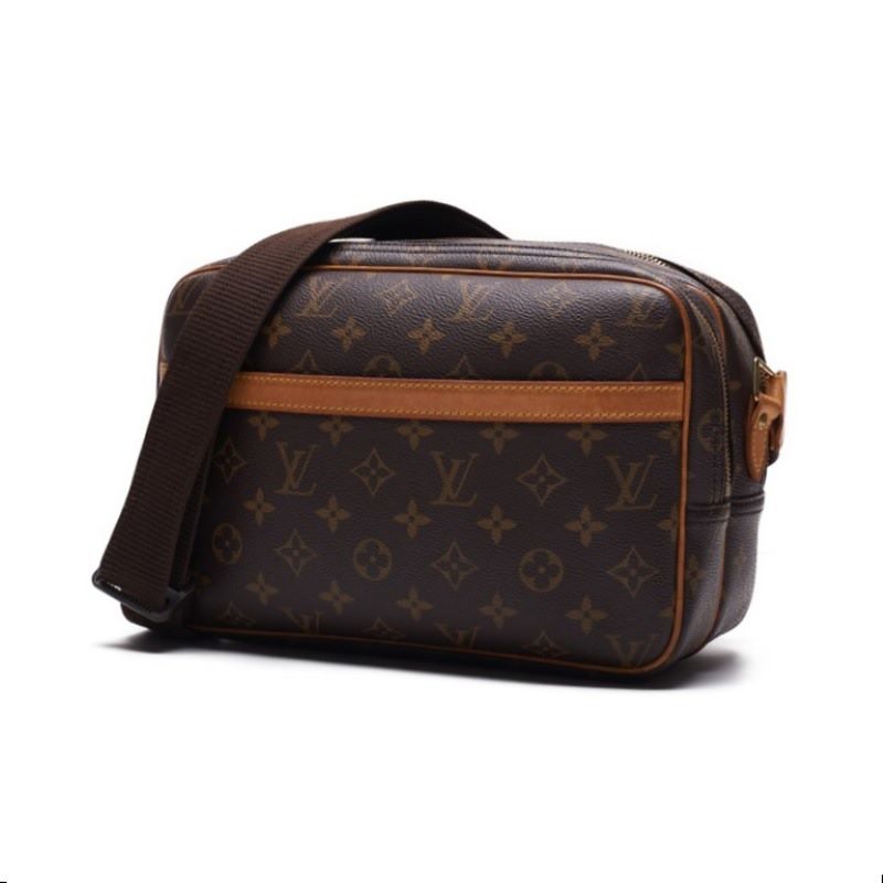 LOUIS VUITTON Monogram Reporters PM Shoulder Bag Monograms Brown  Shoulder Bag  Shoulder Bag Ladies Hybrid Bag  Delivery