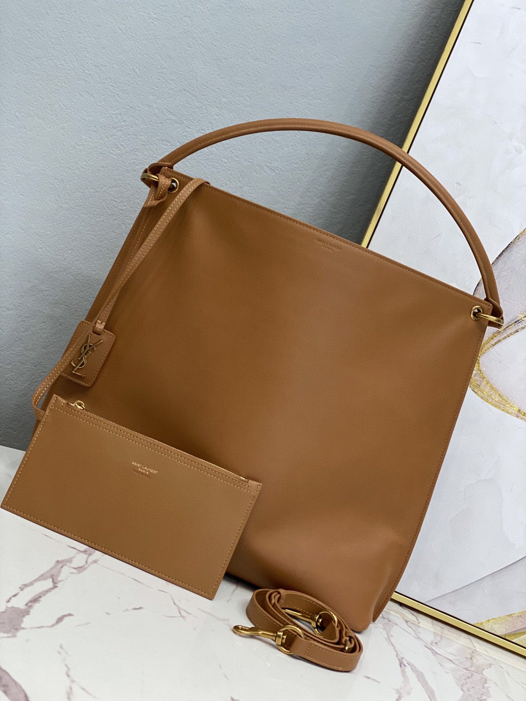 GLAMI Shopping N/S In Supple Brown For Women 13.7in/35cm YSL