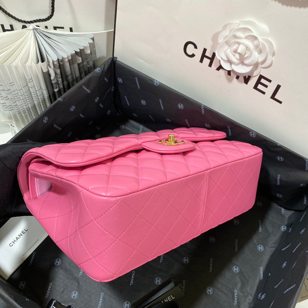 CHLLarge Classic Handbag Gold Hardware PiNike For Women, Women’s Handbags, Shoulder Bags 11.8in/30cm