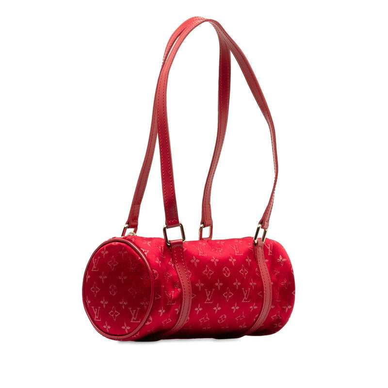 Louis Vuitton Monogram Satin Little Papillon Handbag Mini Handbag M92353 Rouge Red Satin Leather  Louis Vuitton