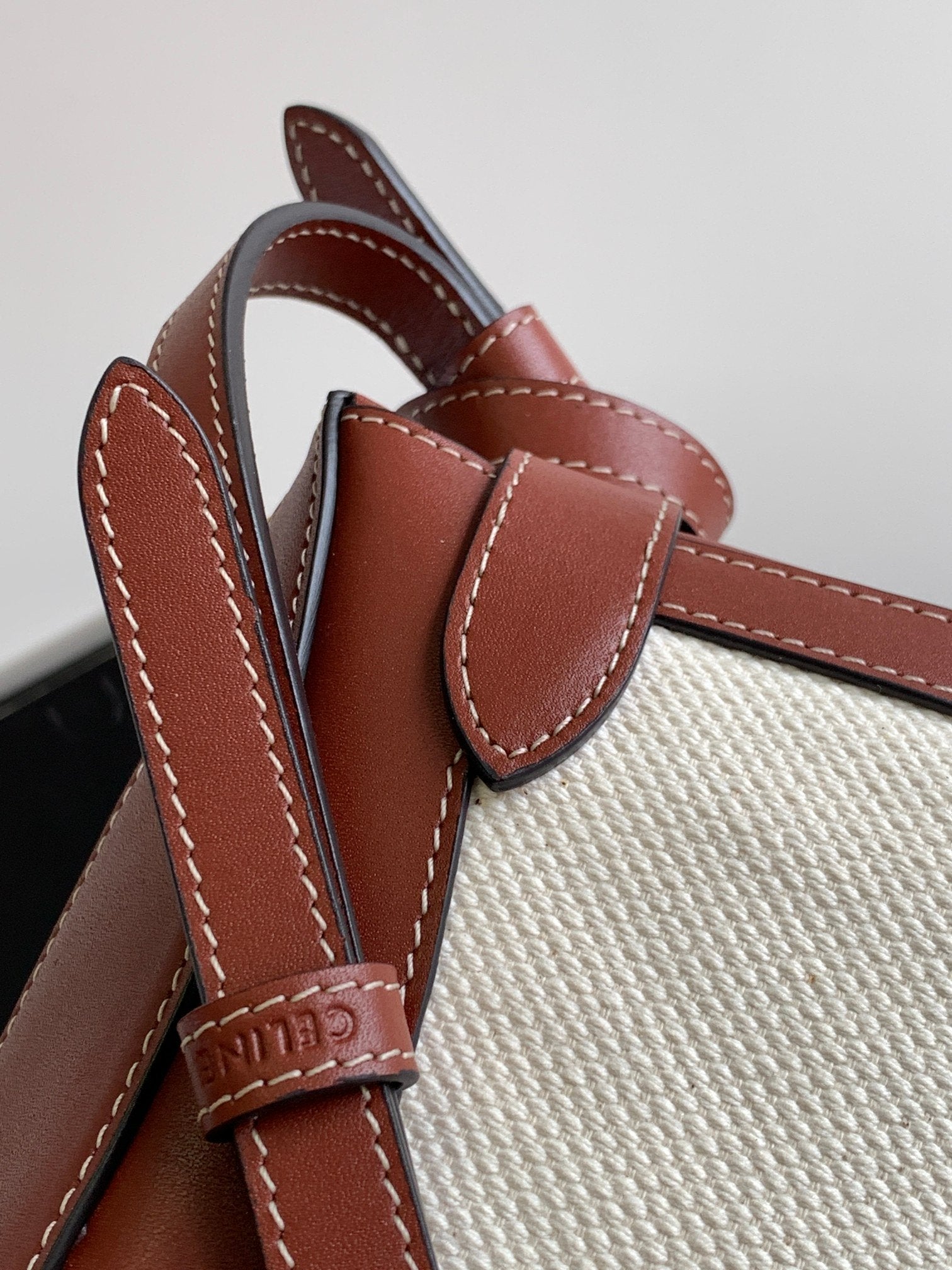 GLAMI BesaGLAMI Noeuds Francais Bag Brown/White For Women 10in/25cmÃƒâ€šÃ‚Â 