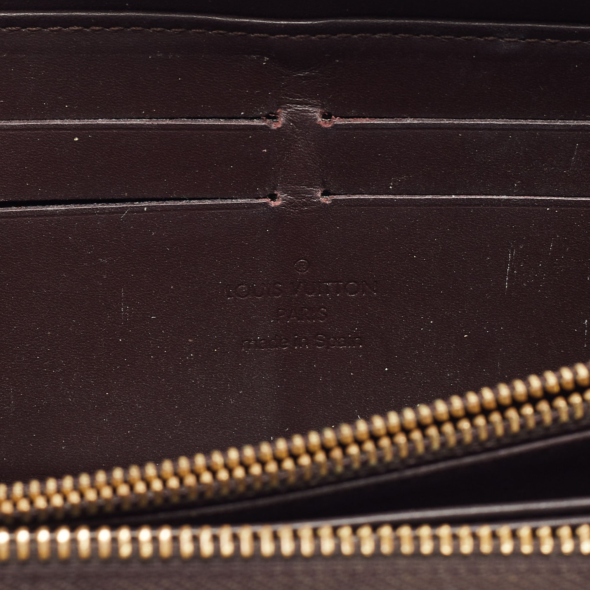 Louis Vuitton Amarante Monogram Vernis Zippy Wallet..