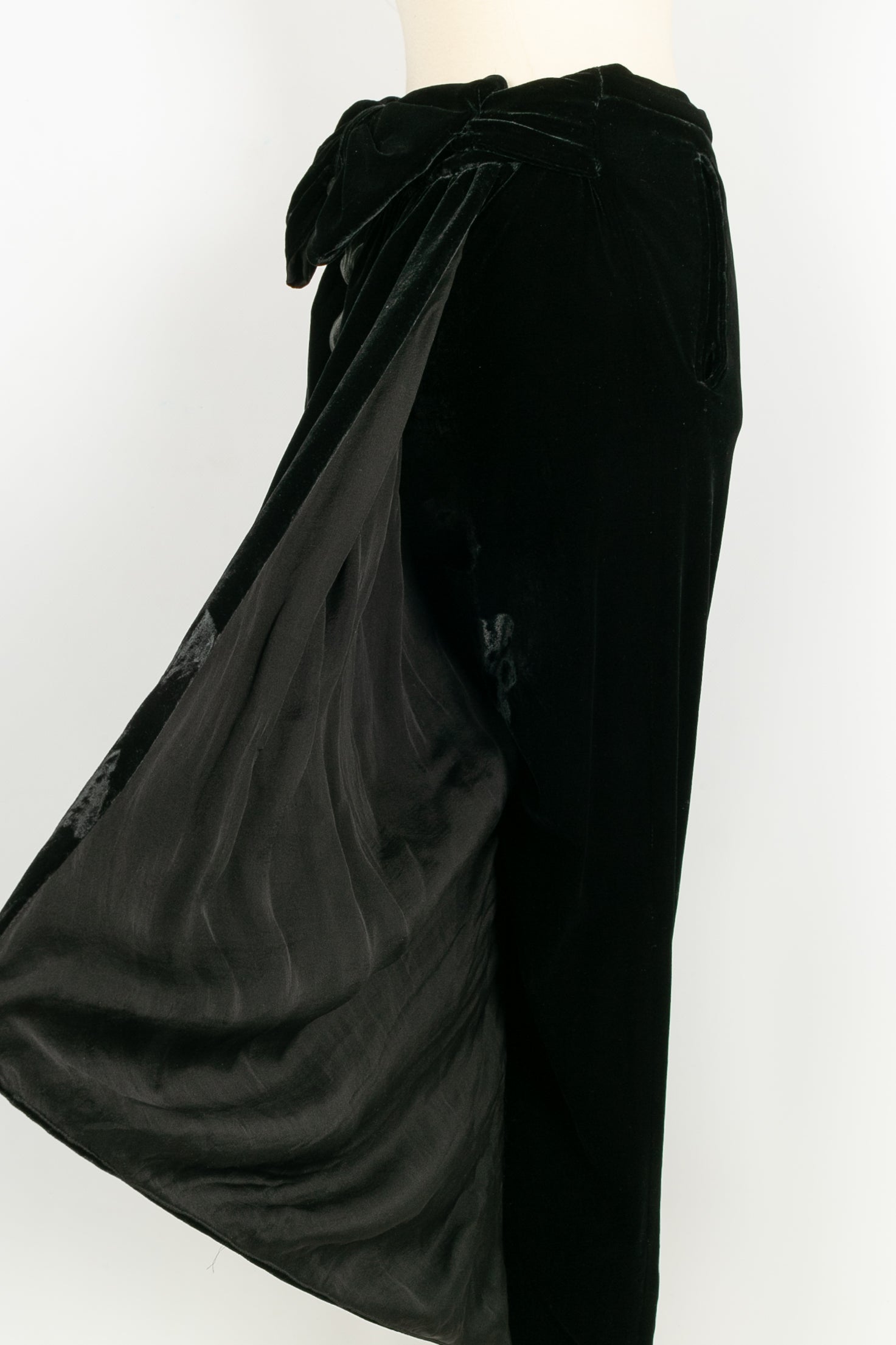 Pantalon pantacourt en velours Jean-Paul Gaultier
