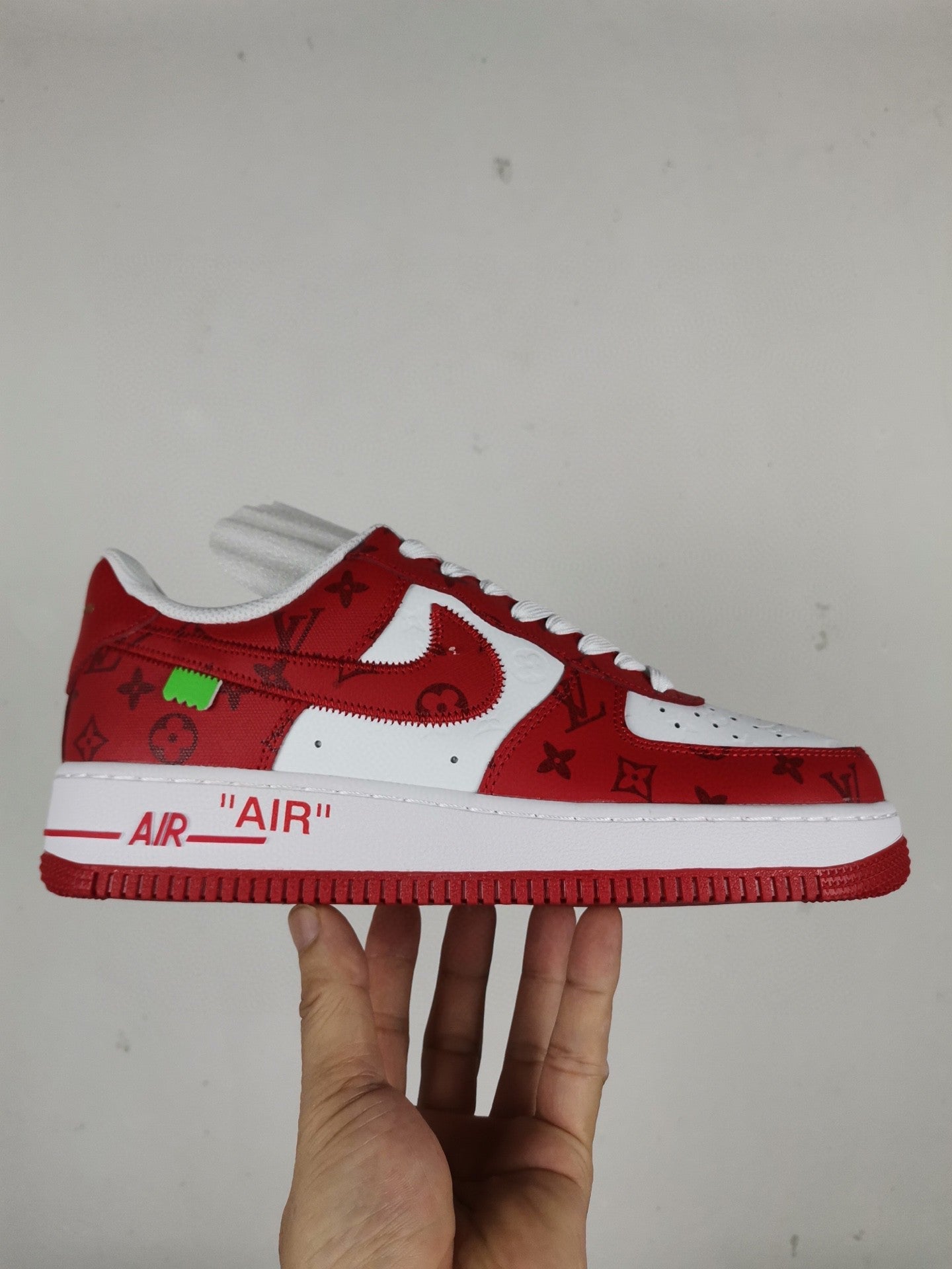 Ã‚Â GLAMI ForGLAMI 1 Low x Louis Vuitton Virgil Abloh ‘White Red’ For Men LD 0242