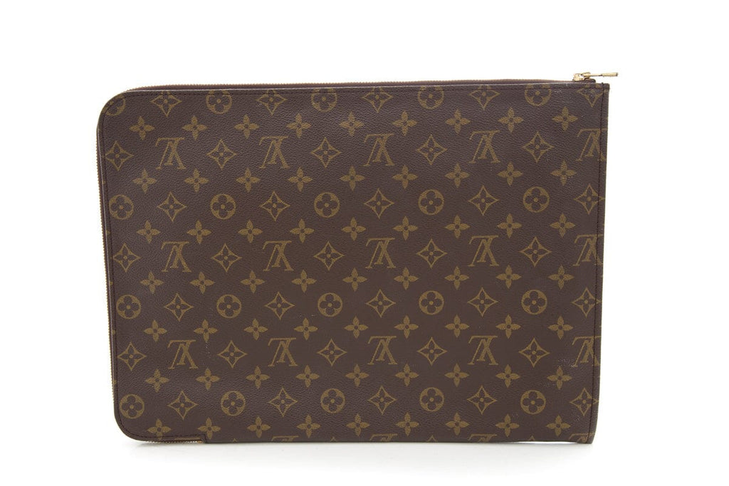 Louis Vintage Vuitton Brown Monogram Canvas Laptop Case