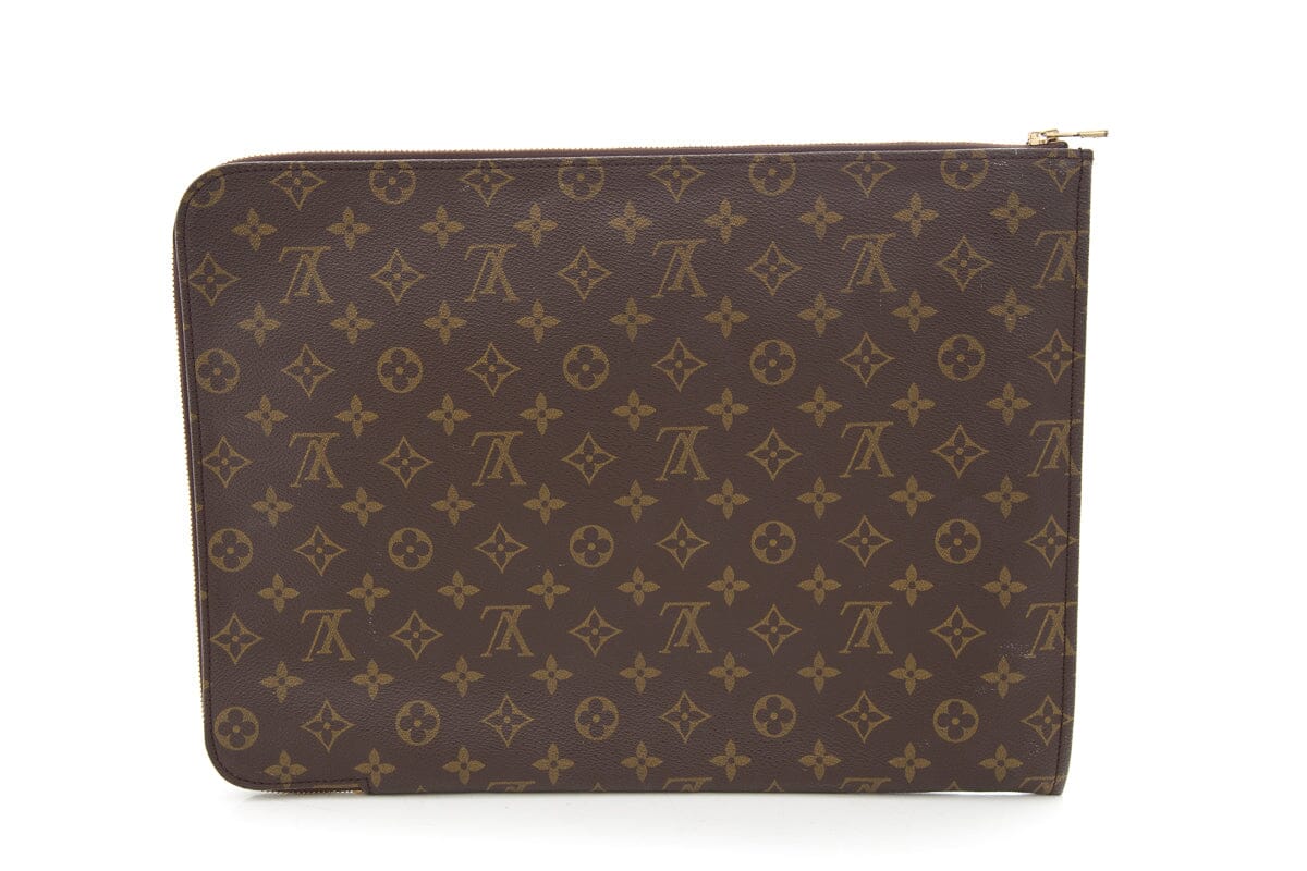 Louis Vintage Vuitton Brown Monogram Canvas Laptop Case