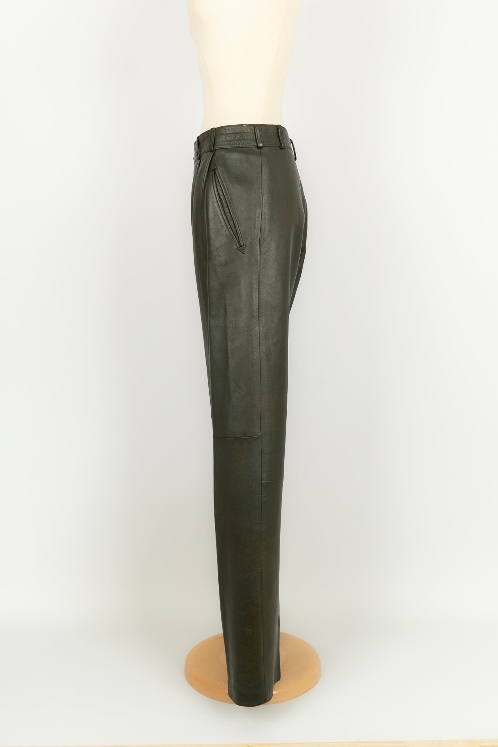 Pantalon en cuir HermÃƒÆ’Ã‚Â¨s 2009