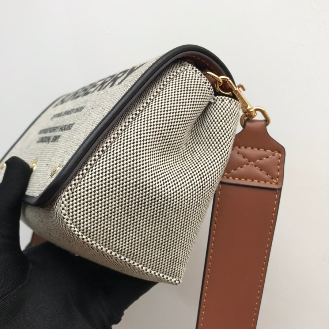 GLAMI Horseferry Print Cotton Canvas Small Crossbody Bag For Women, Bags 7.1in/18cm 80398691