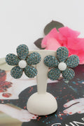 Boucles d'oreilles fleurs Yves Saint Laurent
