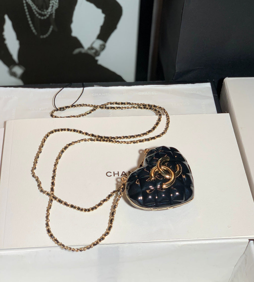 CHLLong Necklace Bag Black For Women, Women’s Bags 3in/7.6cm