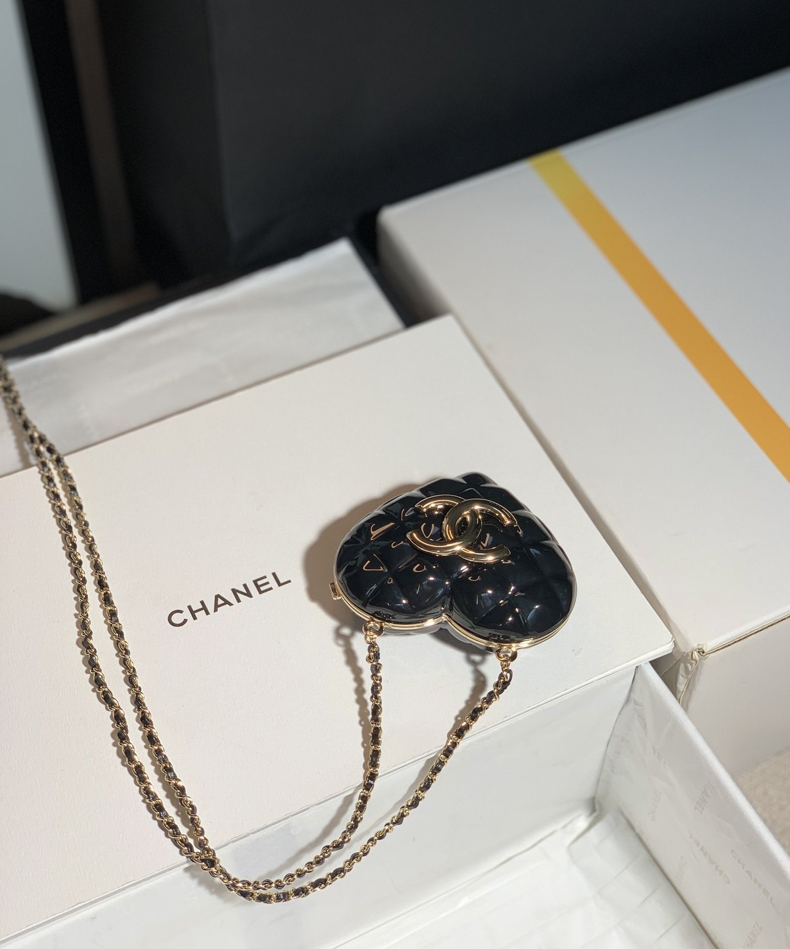 CHLLong Necklace Bag Black For Women, Women’s Bags 3in/7.6cm