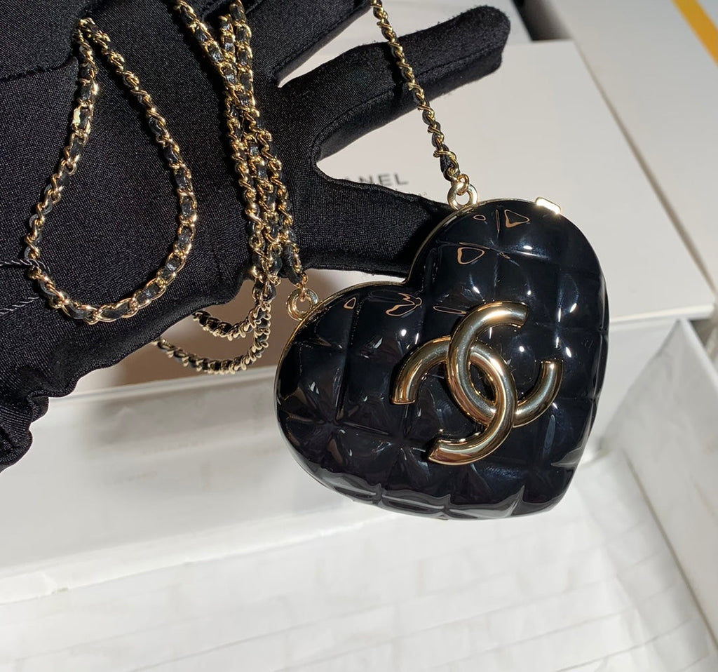 CHLLong Necklace Bag Black For Women, Women’s Bags 3in/7.6cm