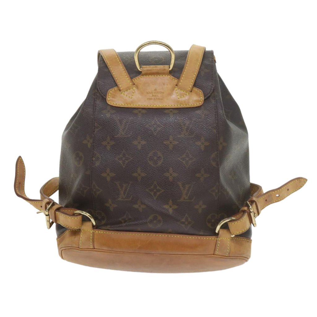 Louis Vuitton Montsouris Mm  Canvas Backpack Bag ()