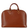Louis Vuitton 1997 Alma Handbag Brown Epi M52143