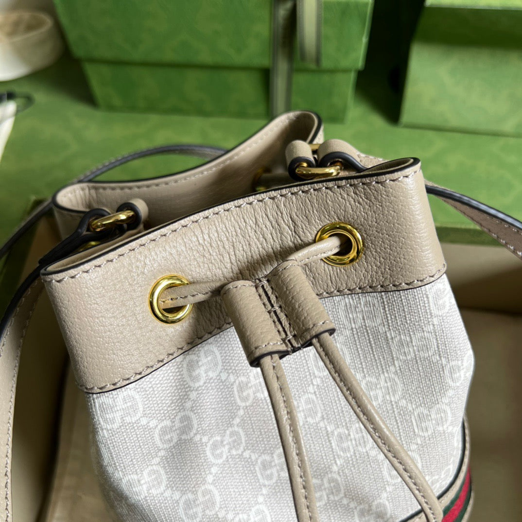 gg Ophidia Mini gg Bucket Bag White For Women, Women’s Bags 7.5in/19cm gg
