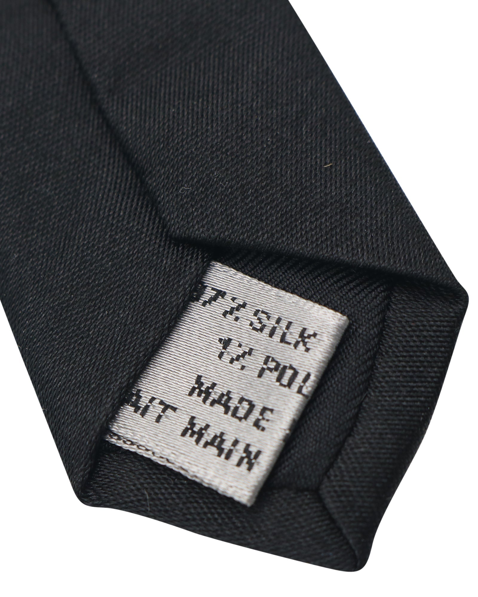 Dior Homme Beetle Skinny Tie in Black Silk