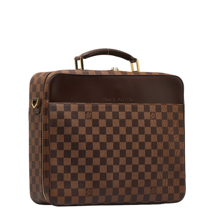 Louis Vuitton Damier Porteo-inatour Savannah Business Bag 2WAY N53355 Brown PVC Leather Men LOUIS VUITTON