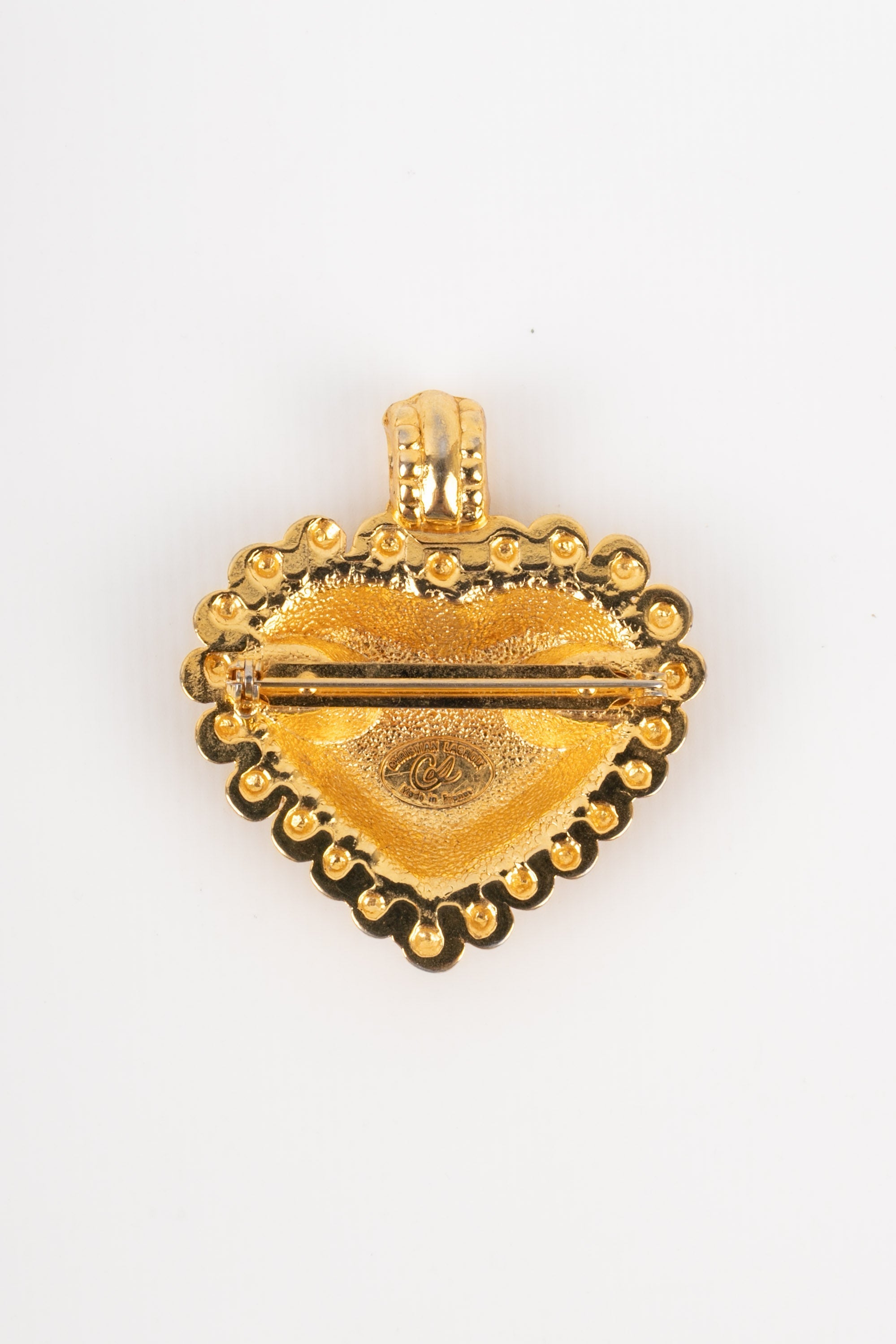 Broche pendentif coeur Christian Lacroix