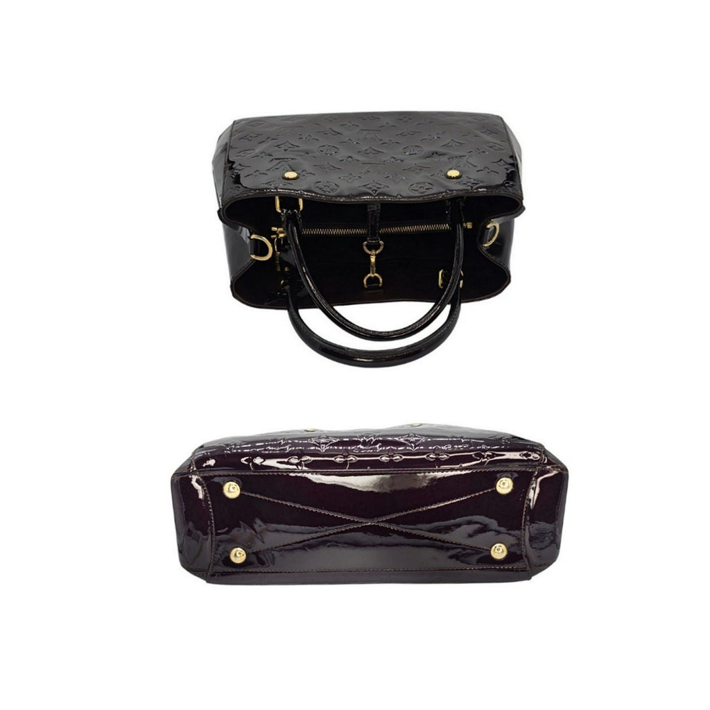 Louis Vuitton Monogram Amarante Vernis Montaigne MM Satchel