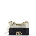 CHANEL Bicolor Boy Flap Bag Calfskin Small