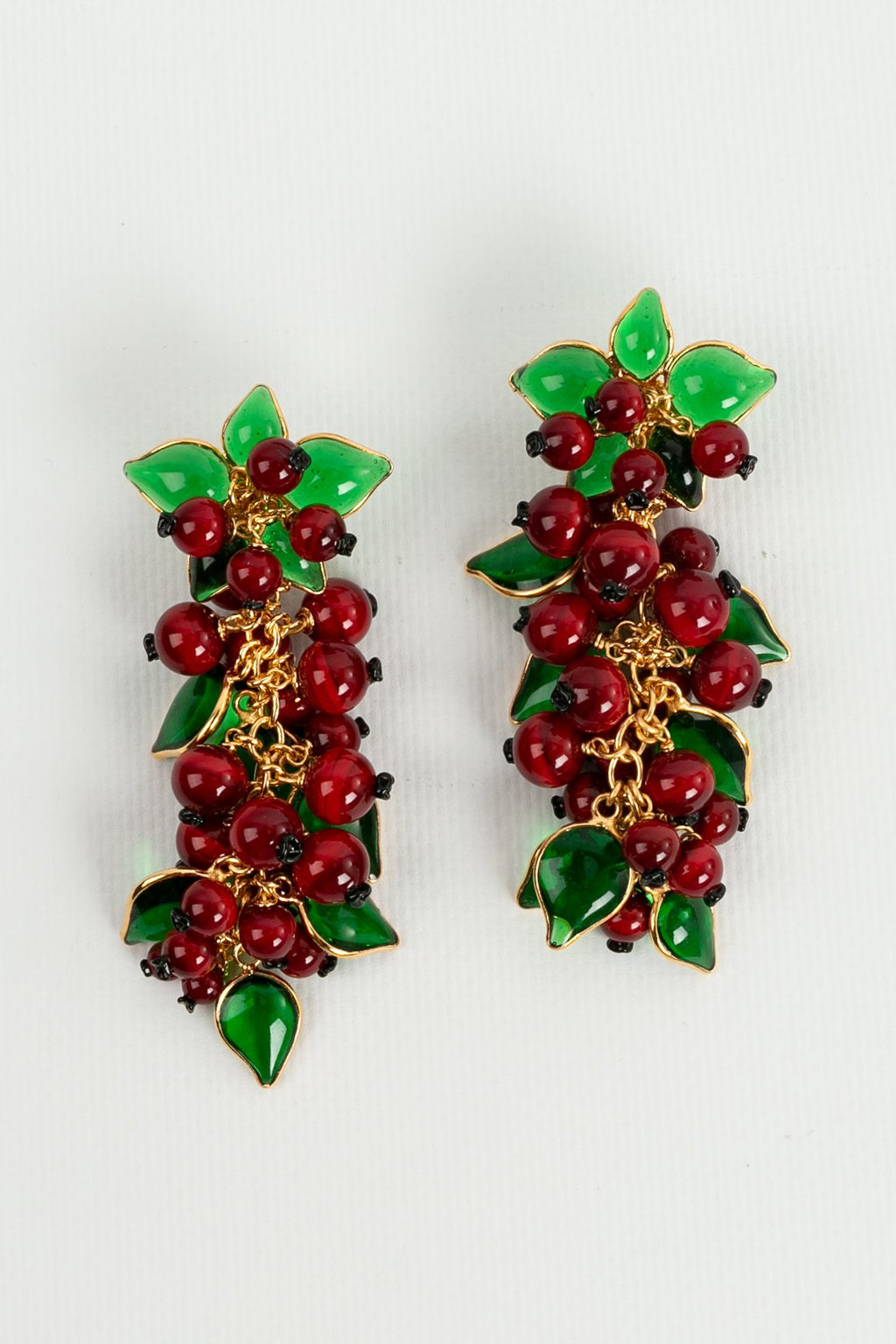 Boucles d'oreilles en pÃƒÆ’Ã‚Â¢te de verre Augustine