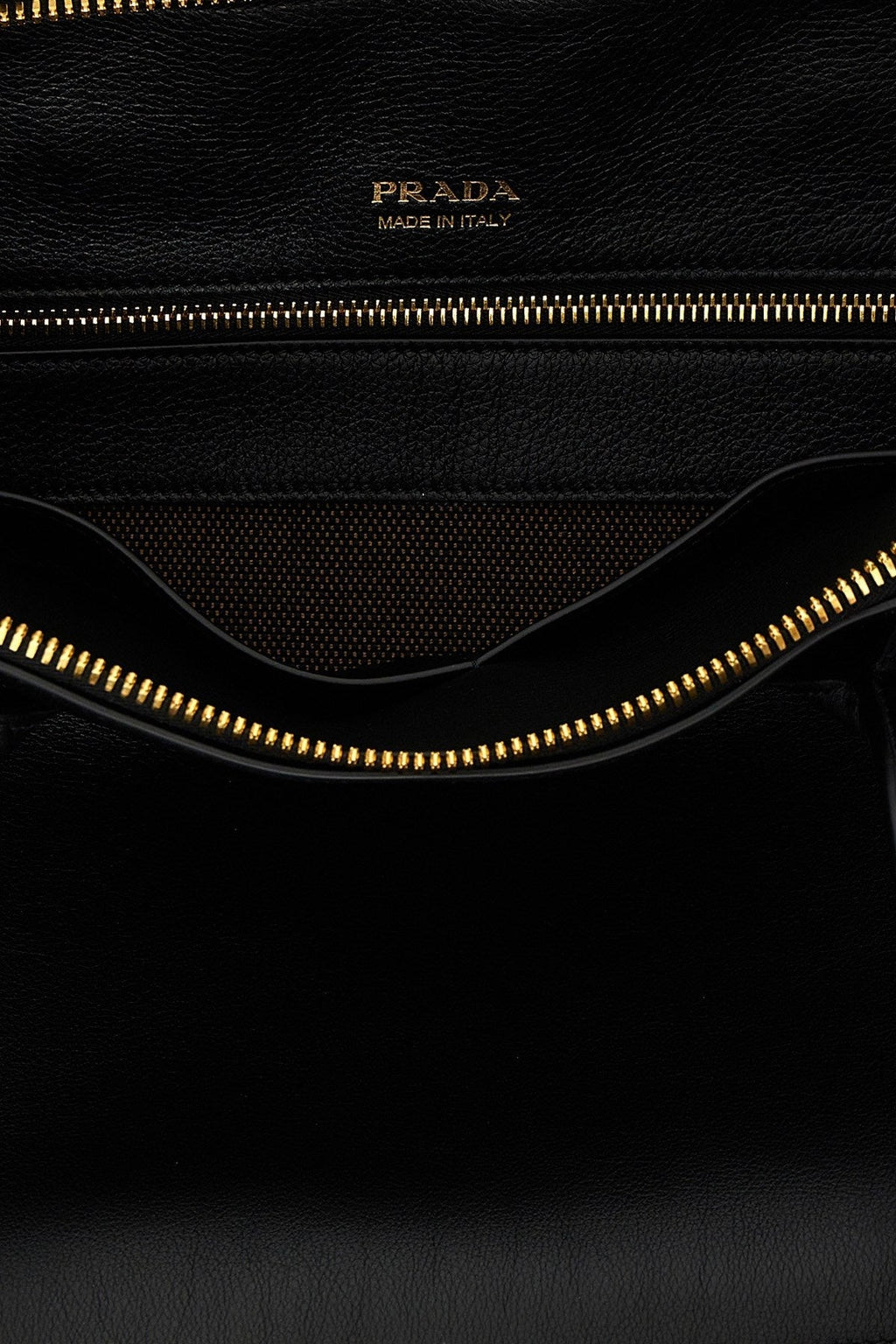 Prada Women Medium Leather Shopping Bag