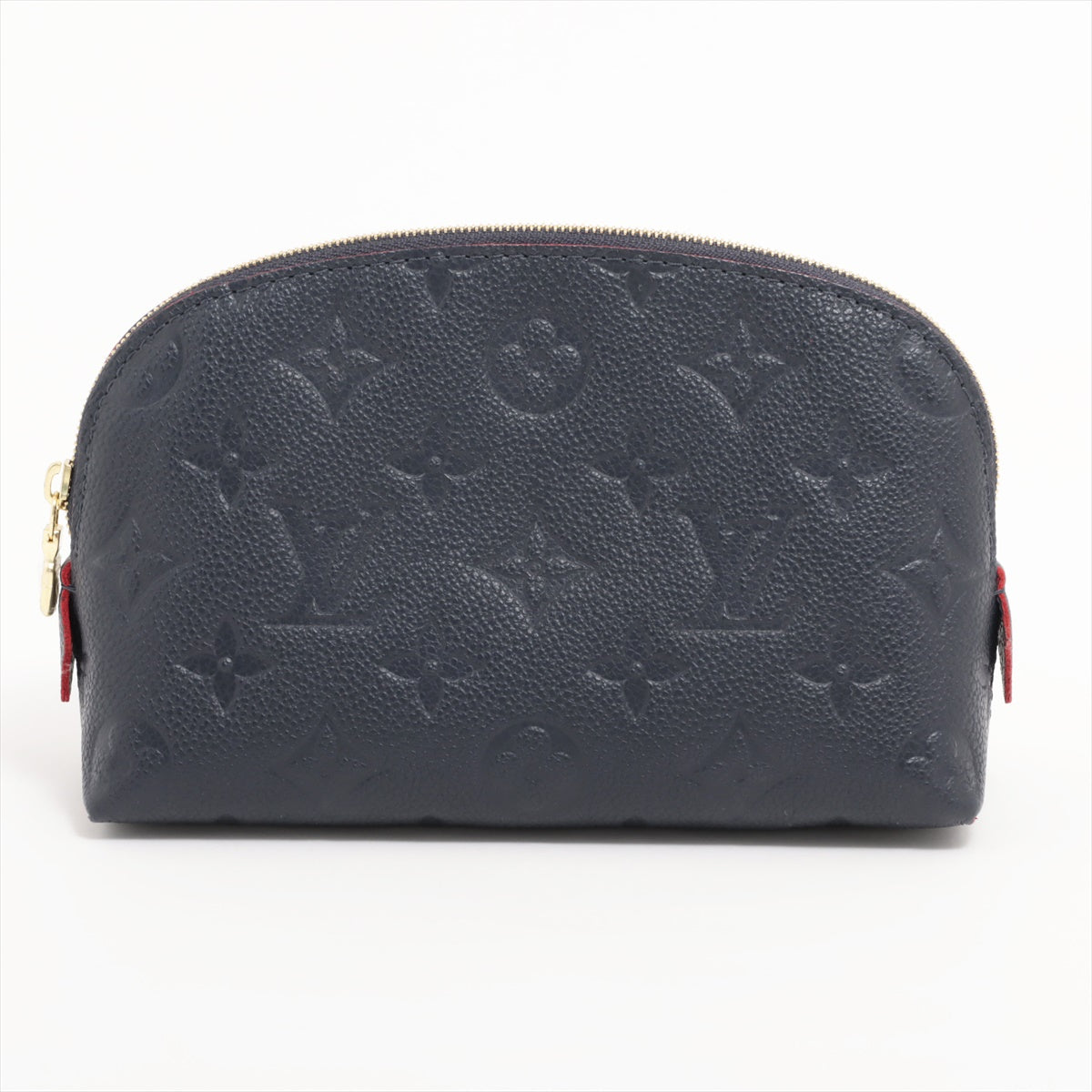 Louis Vuitton Monogram Emplant Pochette Cosmetics M69413 Marine Rouge   Pouch