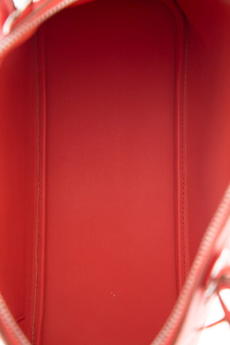HermÃƒÆ’Ã‚Â¨s Red Courchevel 31cm Bolide Handbag