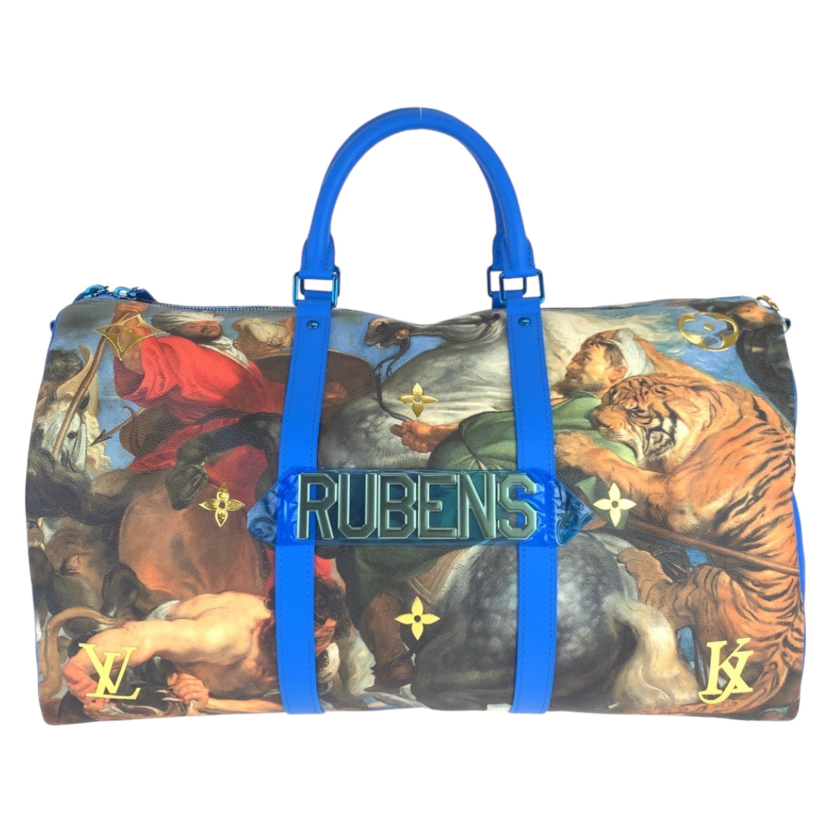 Louis Vuitton Masters Collection Keepall Bandouliere 50 PVC Boston Bag