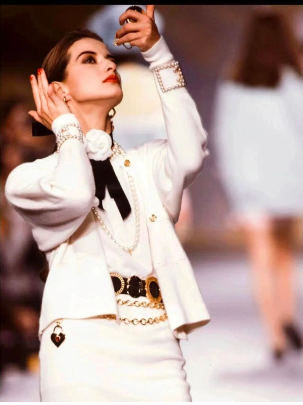 Porte clé coeur Chanel 1988