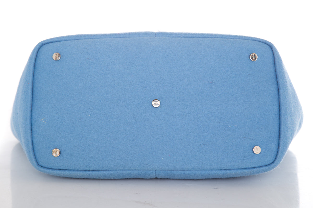Emilio Pucci Baby Blue & Multi Color Printed Handbag