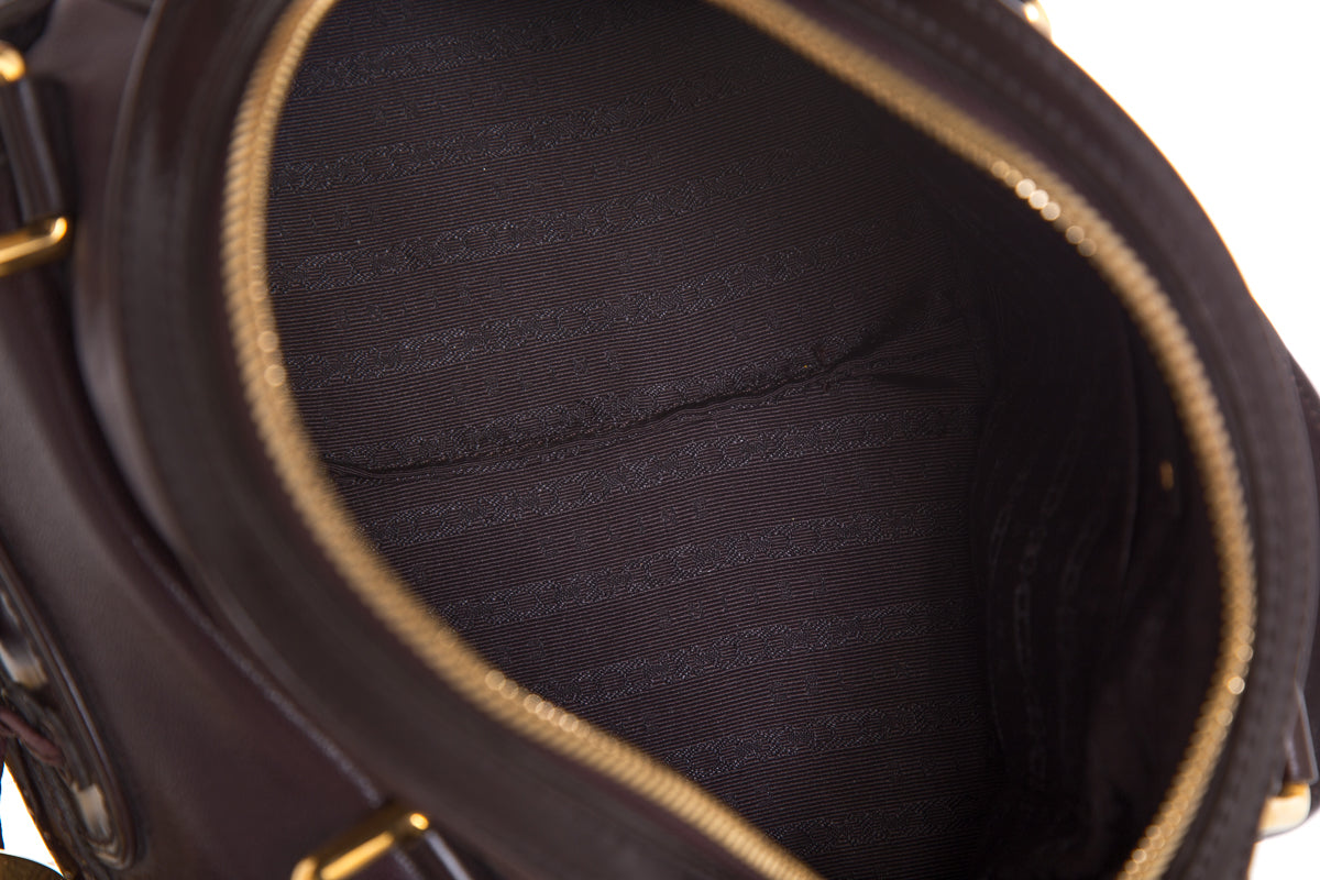 Celine Brown Winged- Tip Tassle Detail  Shoulder Bag