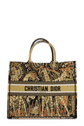 Embroidered Book Tote Animals Giraffe