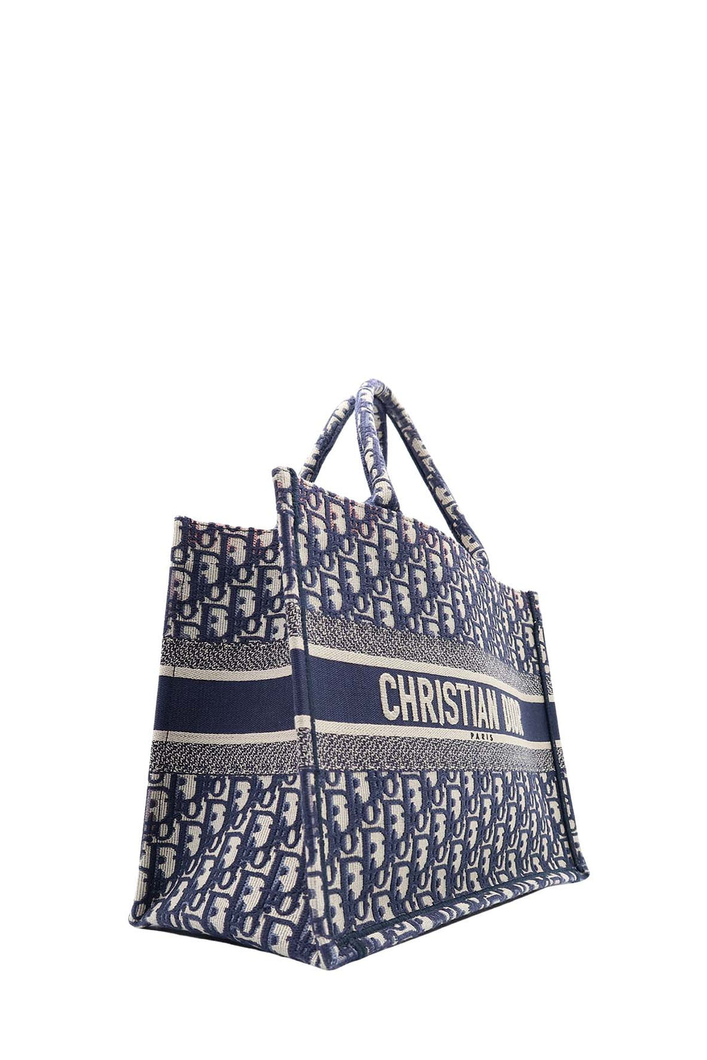 Medium Oblique Book Tote Navy