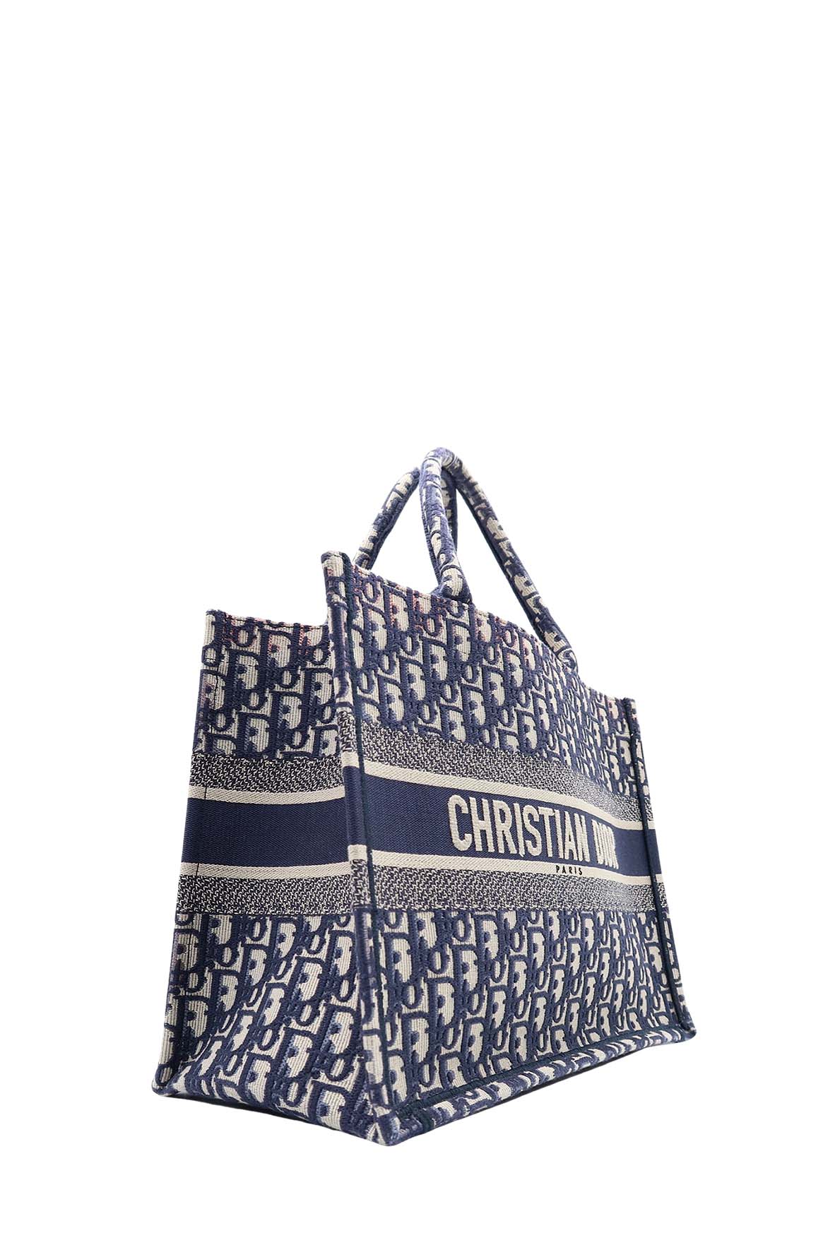 Medium Oblique Book Tote Navy