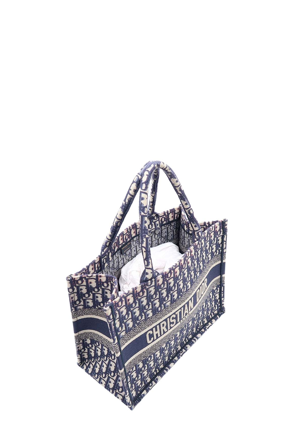 Medium Oblique Book Tote Navy