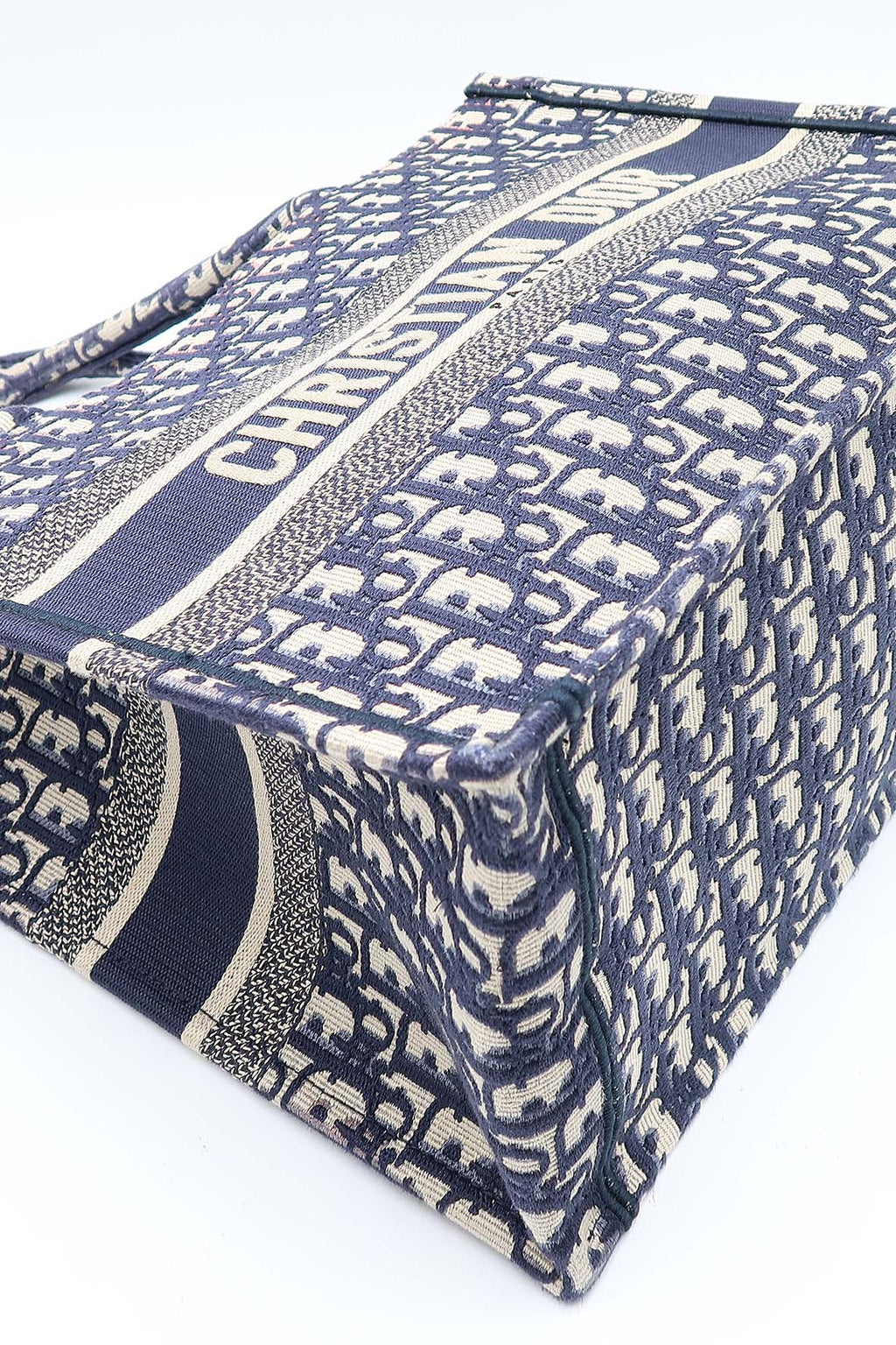 Medium Oblique Book Tote Navy