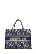 Medium Oblique Book Tote Navy