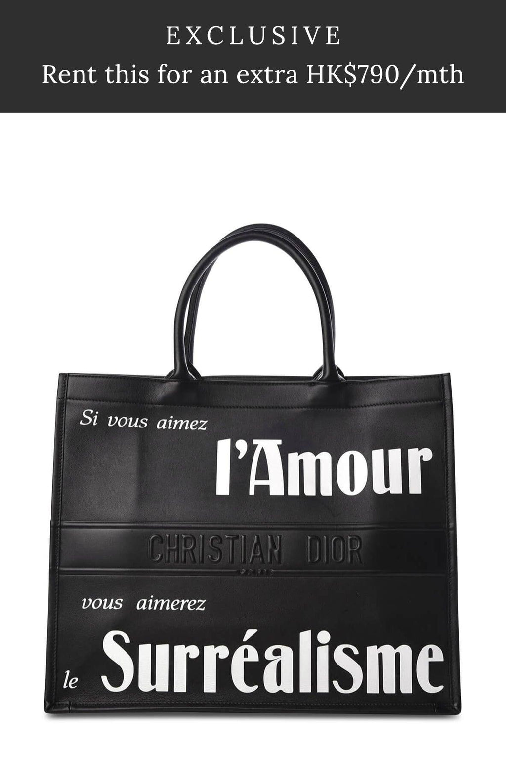 Surrealism Book Tote Black