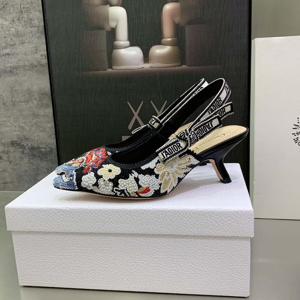 Dior WomenÃƒÂ¢Ã¢â€šÂ¬Ã¢â€žÂ¢s Shoes KCB384TFL_S900 JÃƒÂ¢Ã¢â€šÂ¬Ã¢â€žÂ¢ADIOR Slingback Ballerina Flat