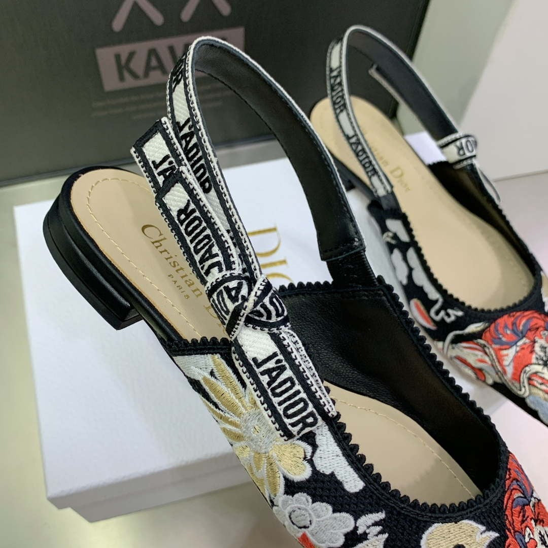 Dior WomenÃƒÂ¢Ã¢â€šÂ¬Ã¢â€žÂ¢s Shoes KCB384TFL_S900 JÃƒÂ¢Ã¢â€šÂ¬Ã¢â€žÂ¢ADIOR Slingback Ballerina Flat