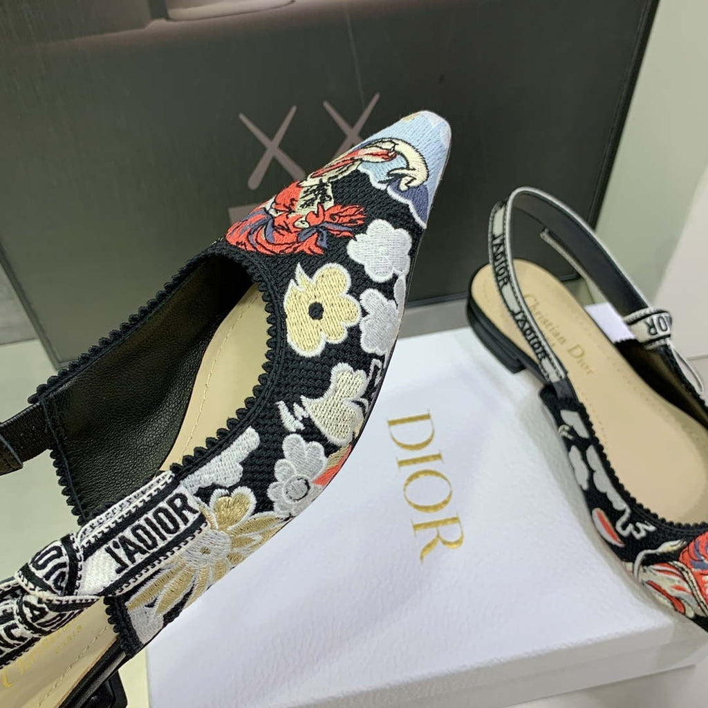 Dior WomenÃƒÂ¢Ã¢â€šÂ¬Ã¢â€žÂ¢s Shoes KCB384TFL_S900 JÃƒÂ¢Ã¢â€šÂ¬Ã¢â€žÂ¢ADIOR Slingback Ballerina Flat