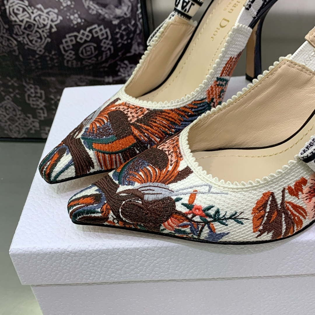 Dior WomenÃƒÂ¢Ã¢â€šÂ¬Ã¢â€žÂ¢s Shoes KCB384TFL_S900 JÃƒÂ¢Ã¢â€šÂ¬Ã¢â€žÂ¢ADIOR Slingback Ballerina Flat