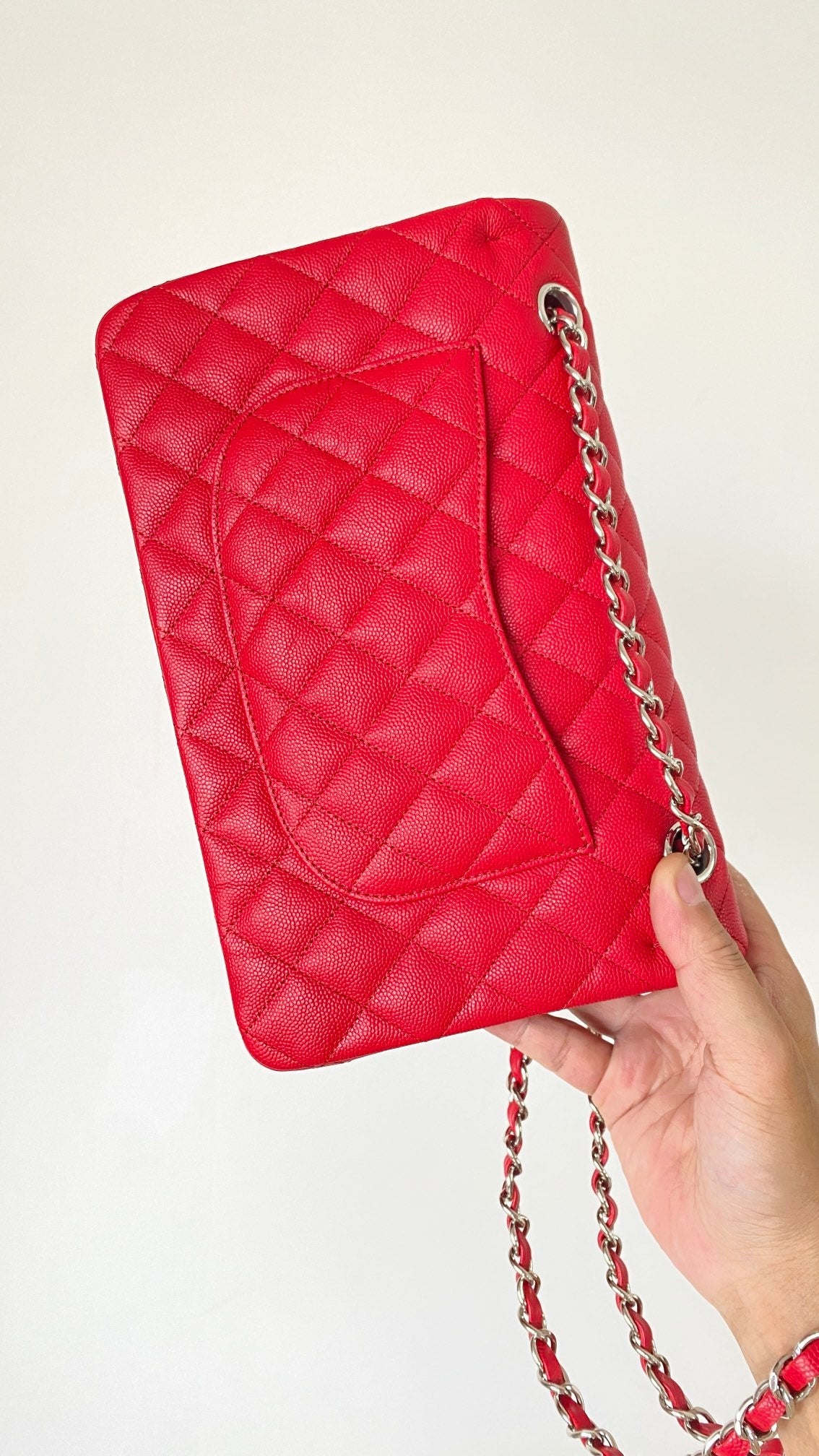 CHLSmall Classic Handbag Red For Women, Women’s Bags 9.1in/23cm