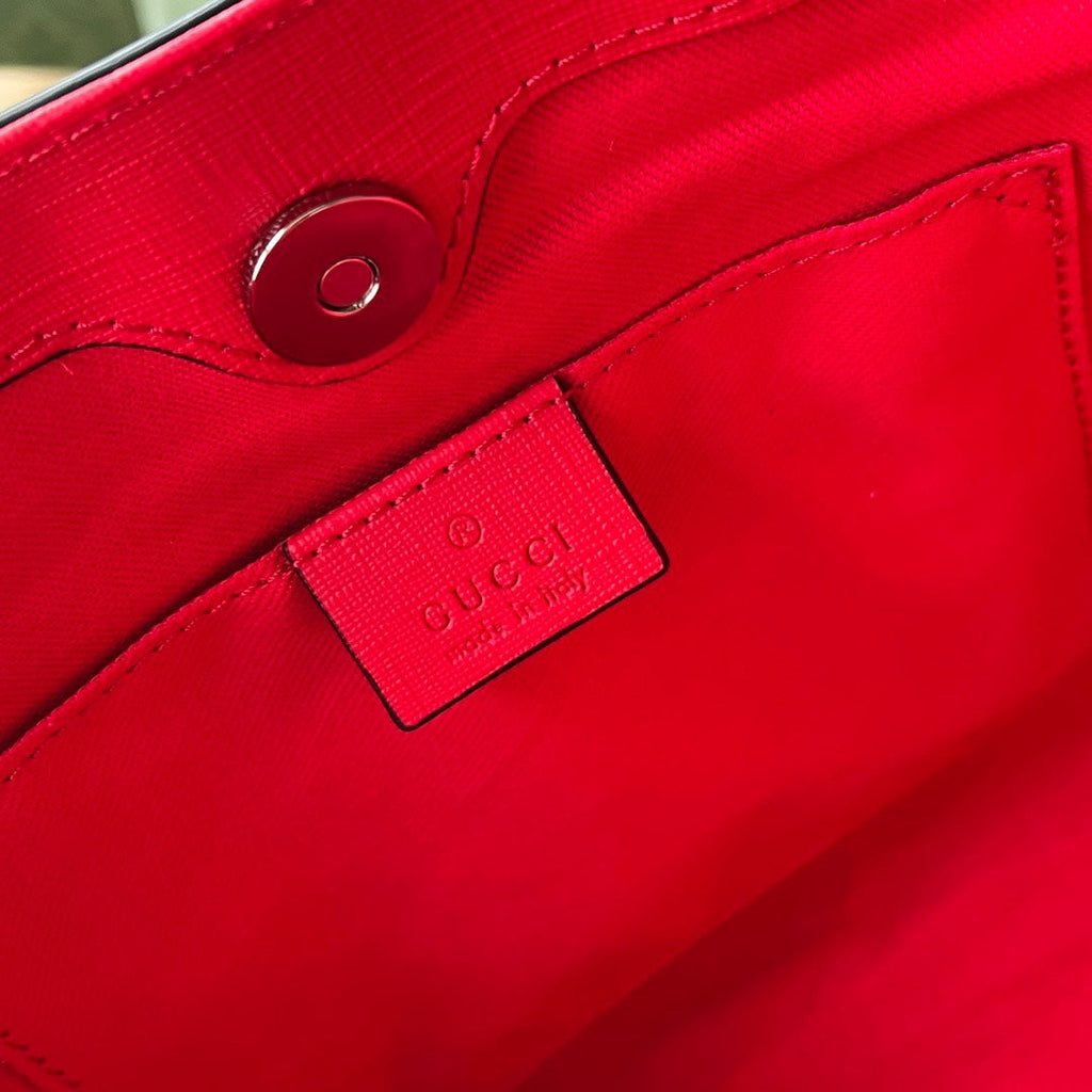 gg Children’s Tote Bag With Strawberry Fairy Print Red For Women, Women’s Bags 11in/28cm gg‎ ‎630542 U6IAN 8257